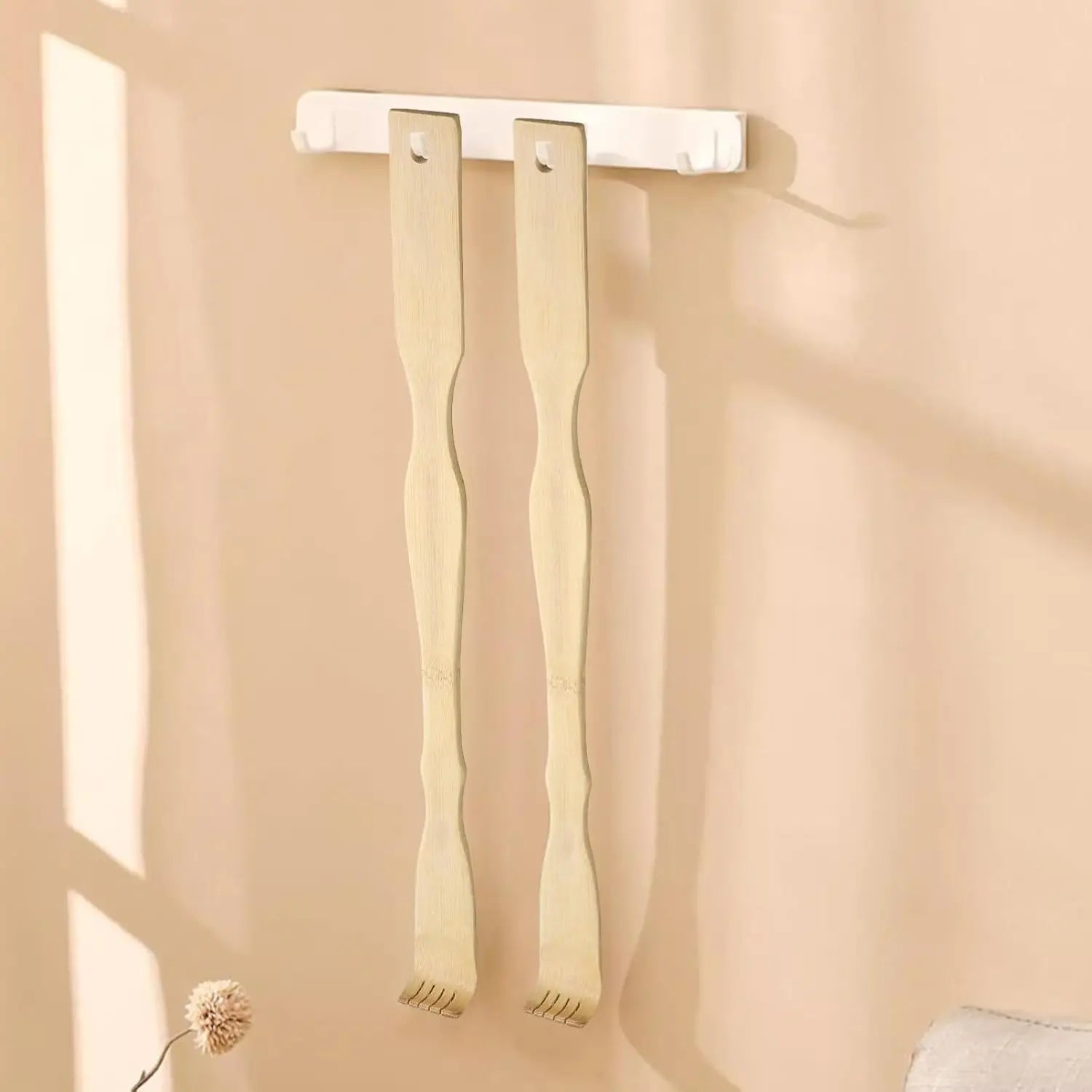 3-Pack Extra Long Back Scratchers - 18.3-Inch Bamboo Handle, Natural Massage Tool, Unique Gift for Men and Women 3-Pack Bamboo