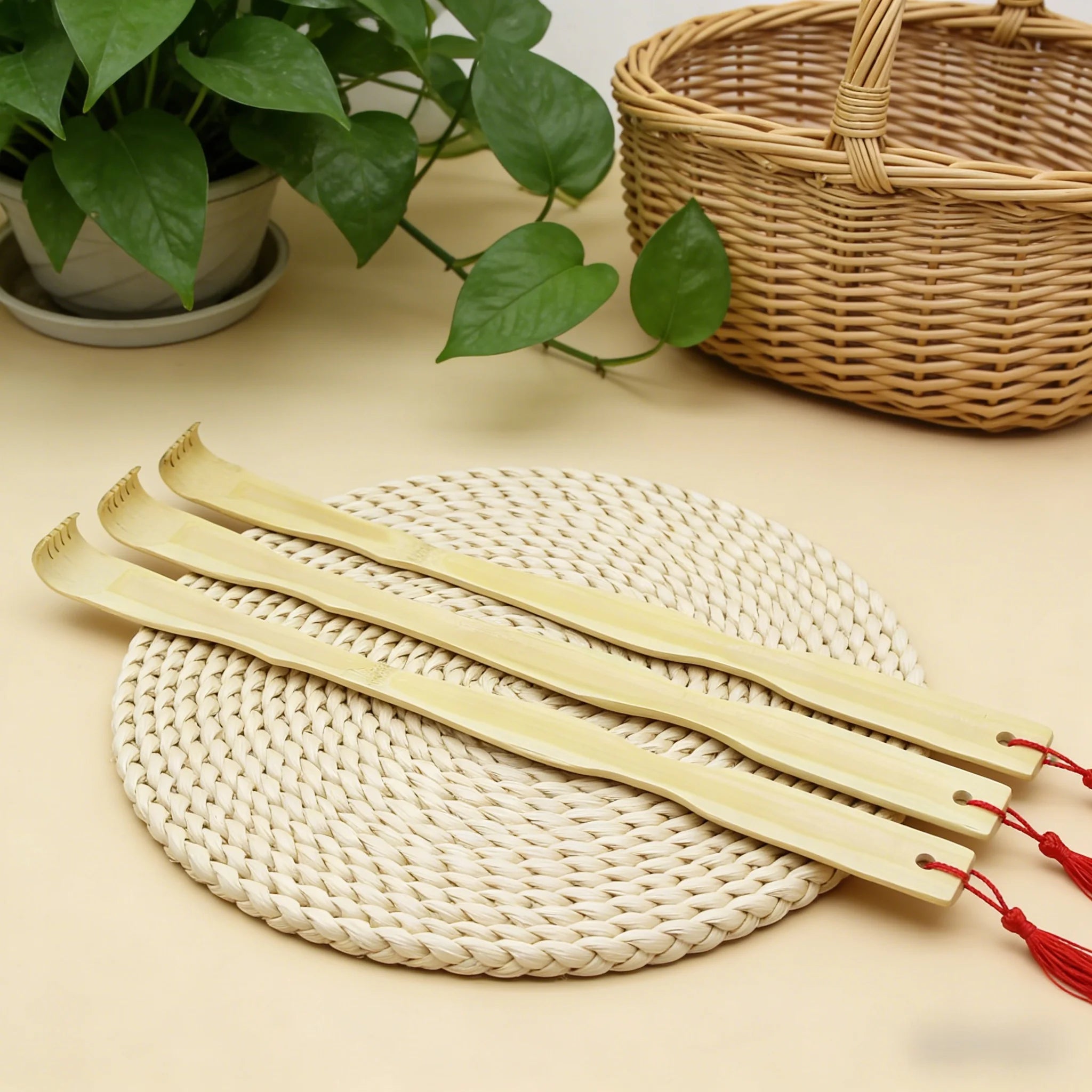 Extra Long Back Scratchers Set of 3: Easy Grip, Reachable Design for Instant Comfort & Convenience.