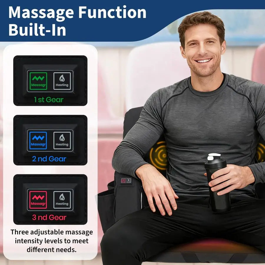 amp Heated Stadium Seats with Back Support and Padded Cushion 3 Level Heating amp Massage Extra Wide Bleacher Chair with AntiSli