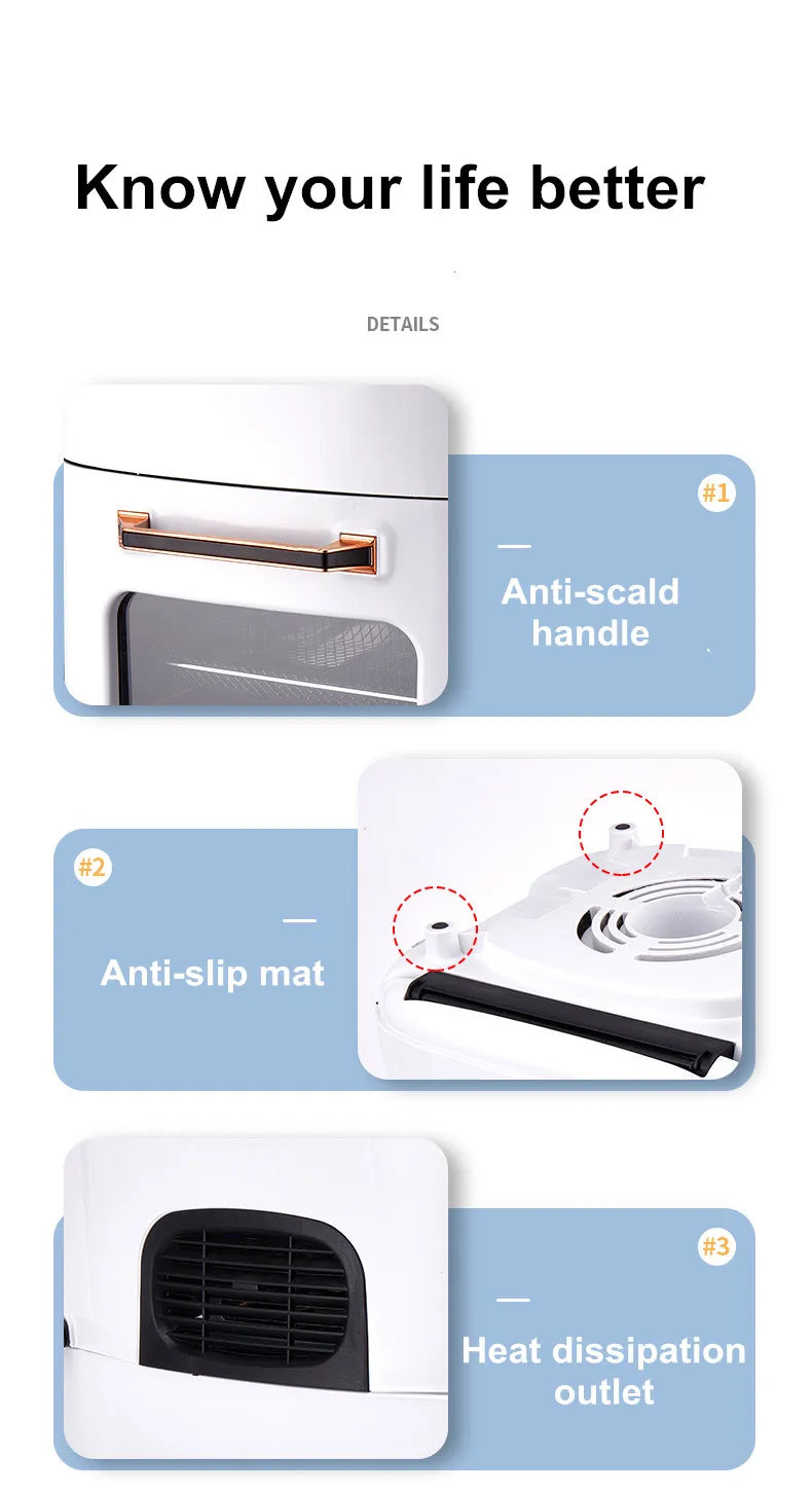 Air Fryer Household Large Capacity 15L Visual Oil-free Smart Oven  Fries Machine 220V 110V US EU 1500W Chicken Frying