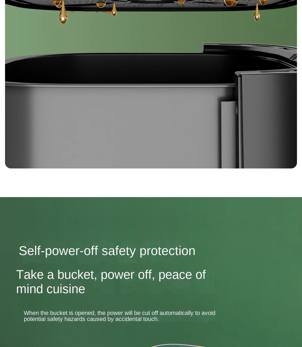 220V AUX Air Fryer and Oven Combo: Multifunctional, Fully Automatic, No Oil Technology, Easy-to-clean FC