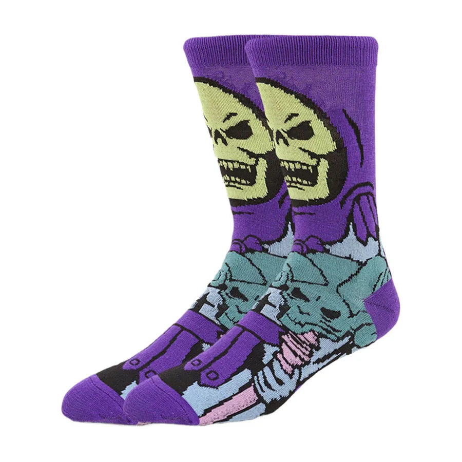 10/20/30Pairs random color Men Women Cartoon Anime Socks Christmas Halloween Novelty Funny Socks