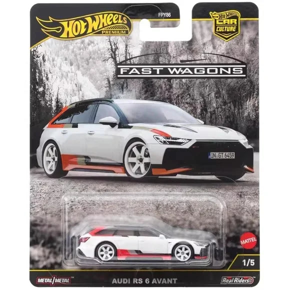 Hot Wheels Premium 2025 Car Culture Fast Wagons Hotwheels 1/64 Car Model Audi Rs Chevelle Volvo Mercedes-Benz Subaru Kids Toys