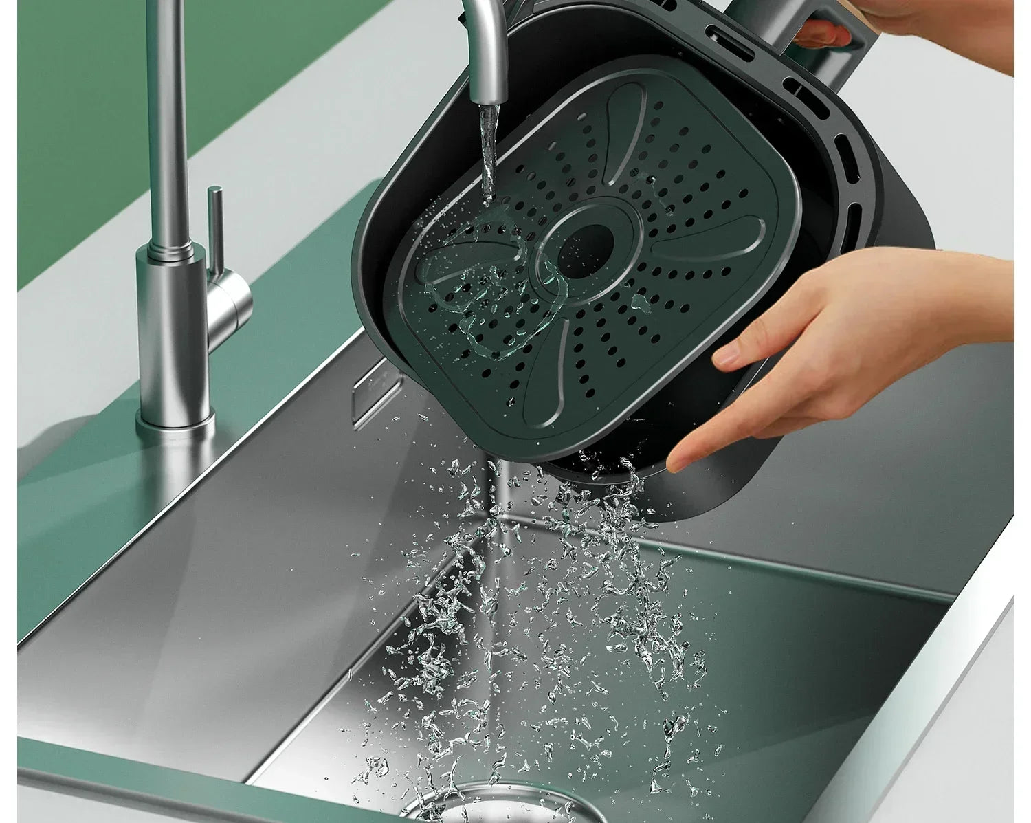 220V AUX Air Fryer and Oven Combo: Multifunctional, Fully Automatic, No Oil Technology, Easy-to-clean FC