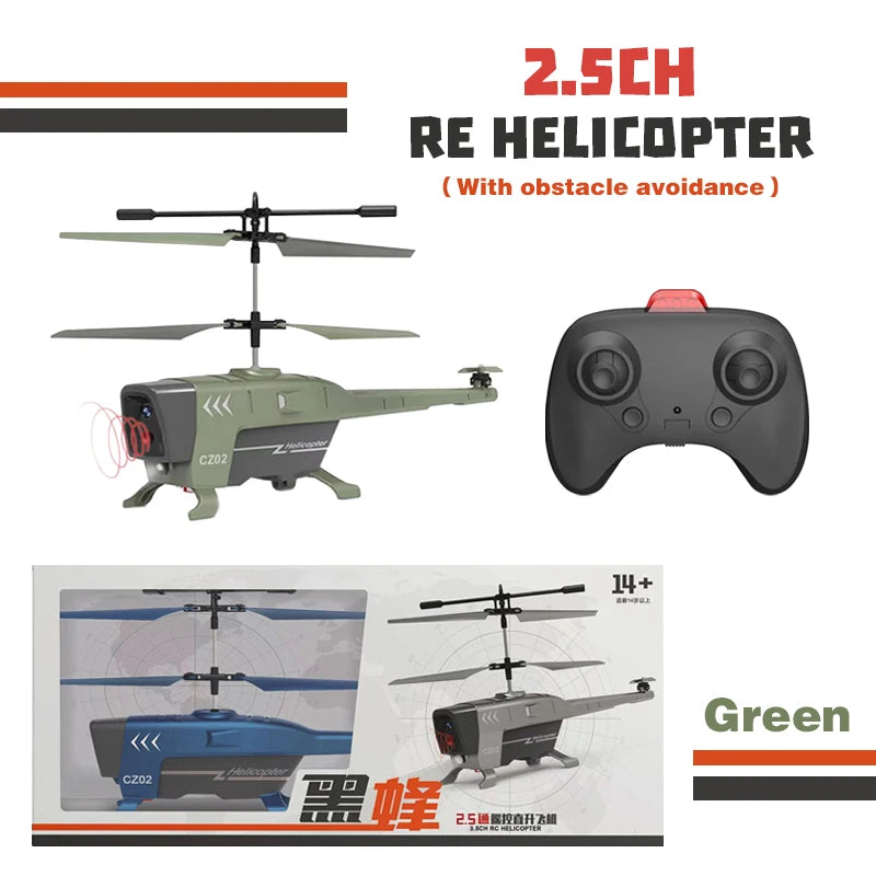 2.4G Rc Helicopters 3.5CH Remote Control Airplane with Lights Obstacle Avoidance  Drone Radio Controlled Plane Toys for Boy Gift