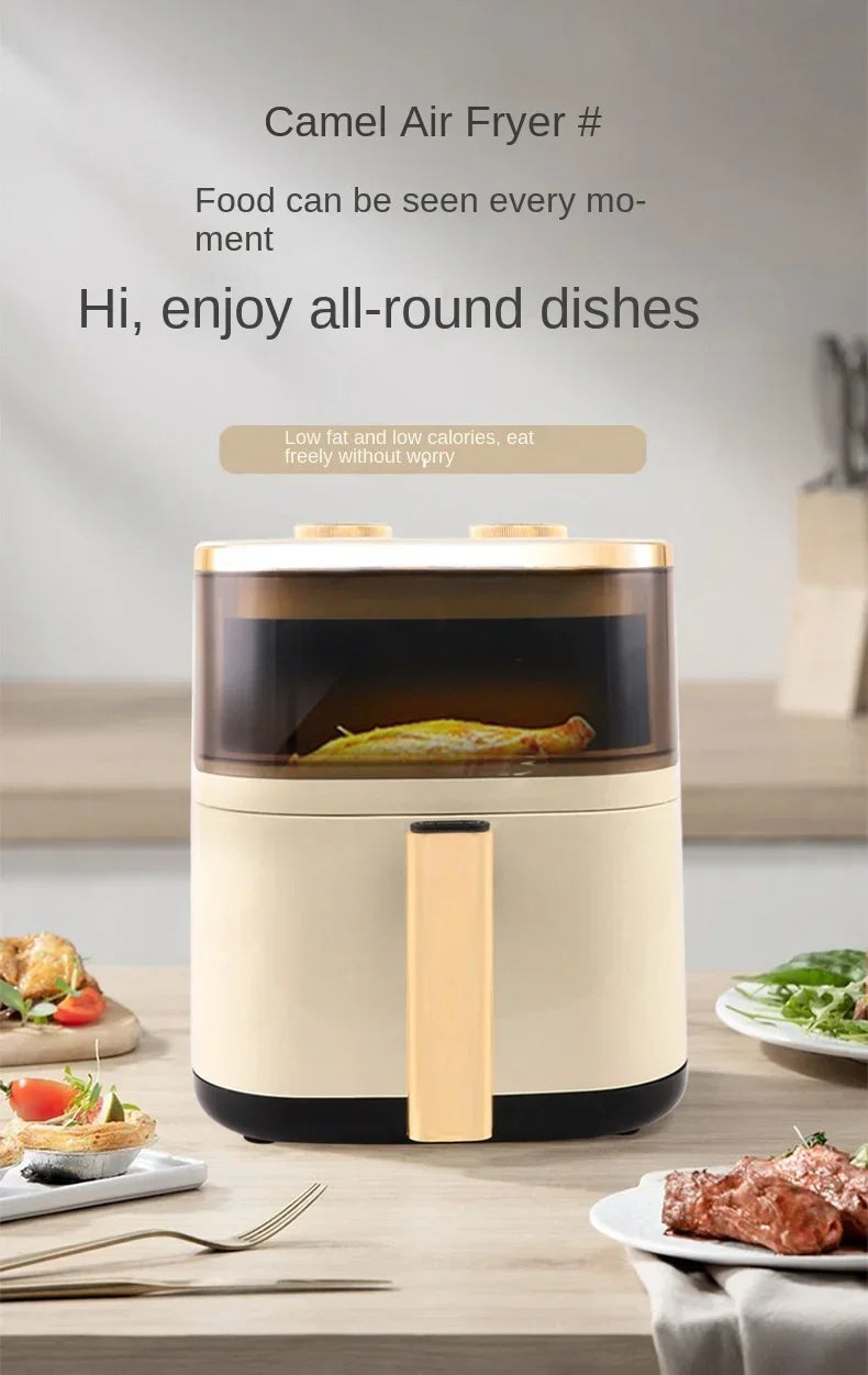 Air fryer multifunctional household high-capacity electric oven, fully automatic intelligent french fry machine