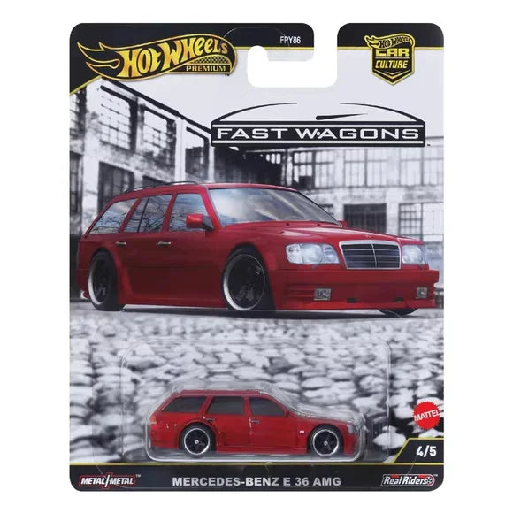 Hot Wheels Premium 2025 Car Culture Fast Wagons Hotwheels 1/64 Car Model Audi Rs Chevelle Volvo Mercedes-Benz Subaru Kids Toys