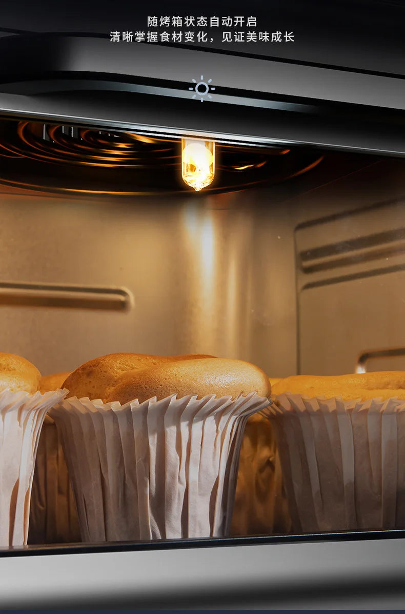 15L Visual Air Fryer with See-Through Window 1350W Digital Touchscreen 360° Hot Air Circulation  for Family/Party Fry/Roast/Bake