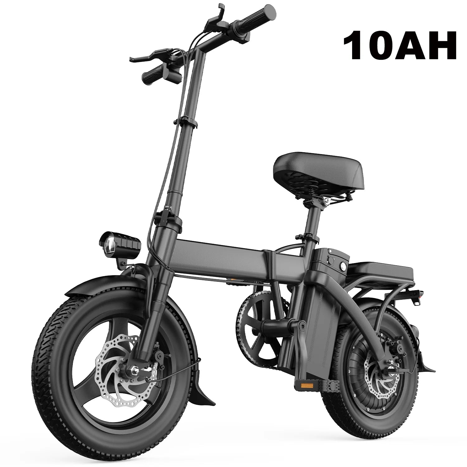 Electric Bike 750W Peak Motor 48V15AH Removable Lithium Battery Aldult Foldable E Bike LCD Display 14-inch Tire Electric Bicycle