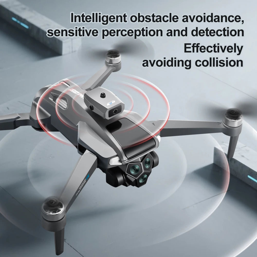 2025 New Drone with 4K Dual Camera Professional Video Drone Quadcopter 360 Intelligent Obstacle Avoidance for Gift Drone