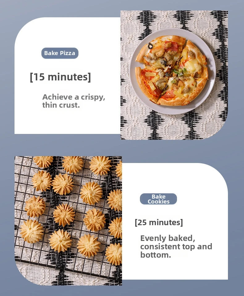 15L Visual Air Fryer with See-Through Window 1350W Digital Touchscreen 360° Hot Air Circulation  for Family/Party Fry/Roast/Bake