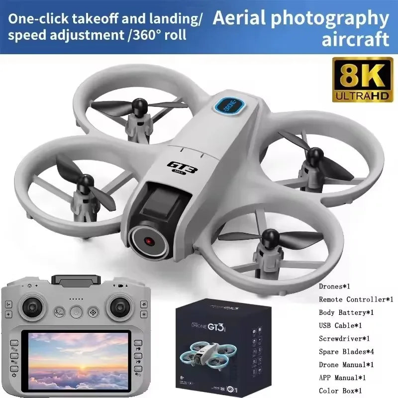 GT3 MAX High Quality Drone 5G 8K GPS Professional HD Aerial Photography Light Remote Control Aircraft Optical Flow Quadcopter