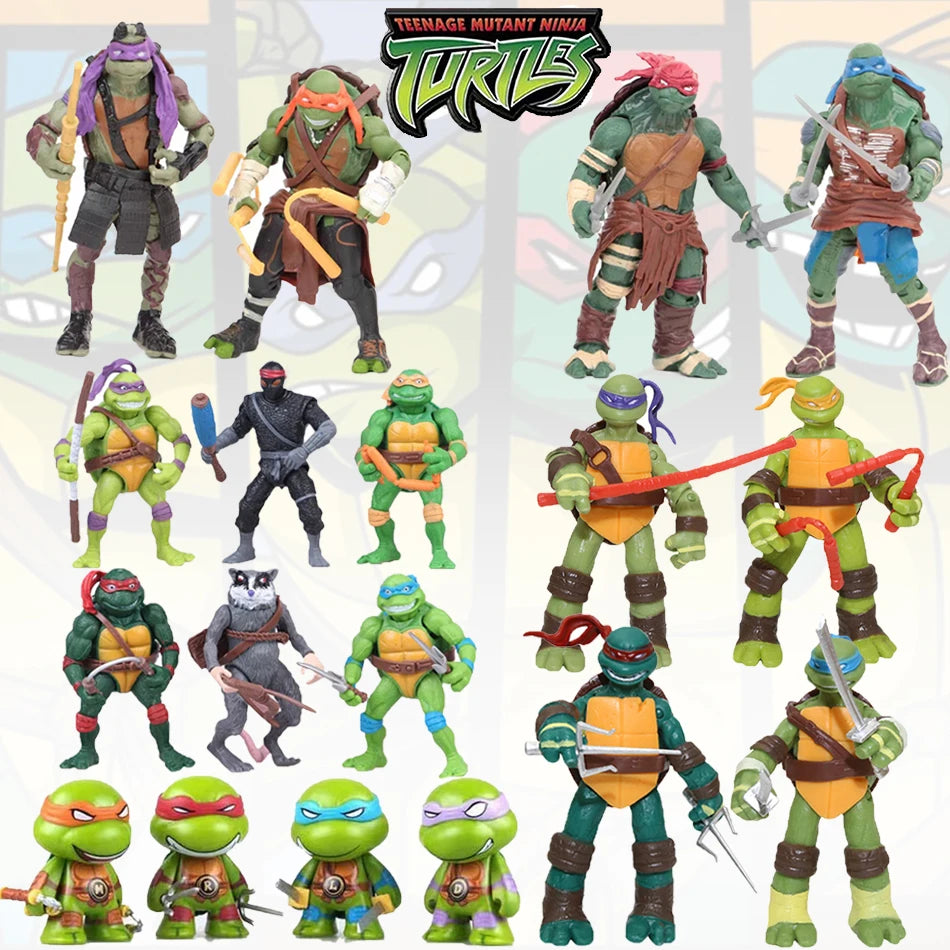 4 pcs or 6 pcs Teenage Mutant Ninja Turtles Action Figure TMNT  Limited Edition Action Figures Action Figures Movable Model Toy