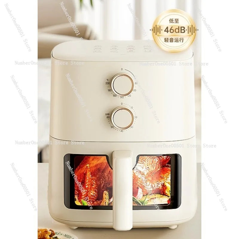Air fryer household visual no-turn small electric fryer electric oven integrated 220V 1500W