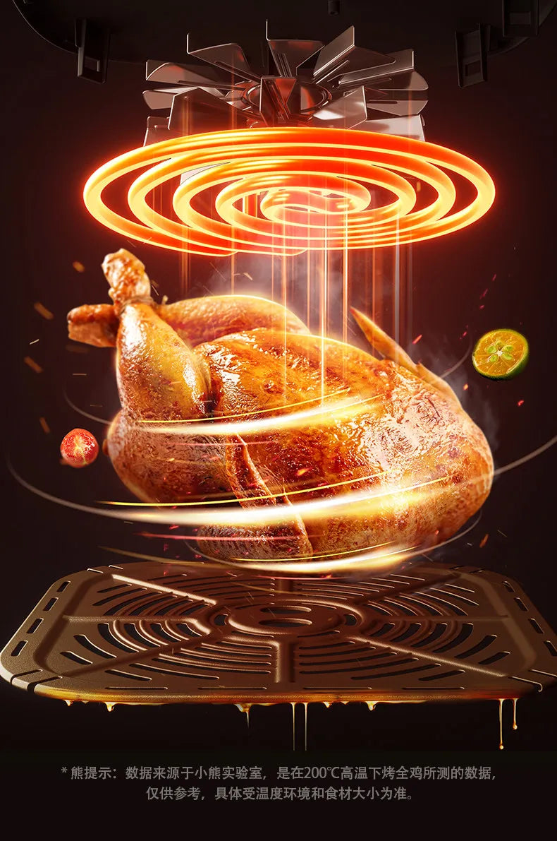 Air fryer household visual no-turn small electric fryer electric oven integrated 220V 1500W