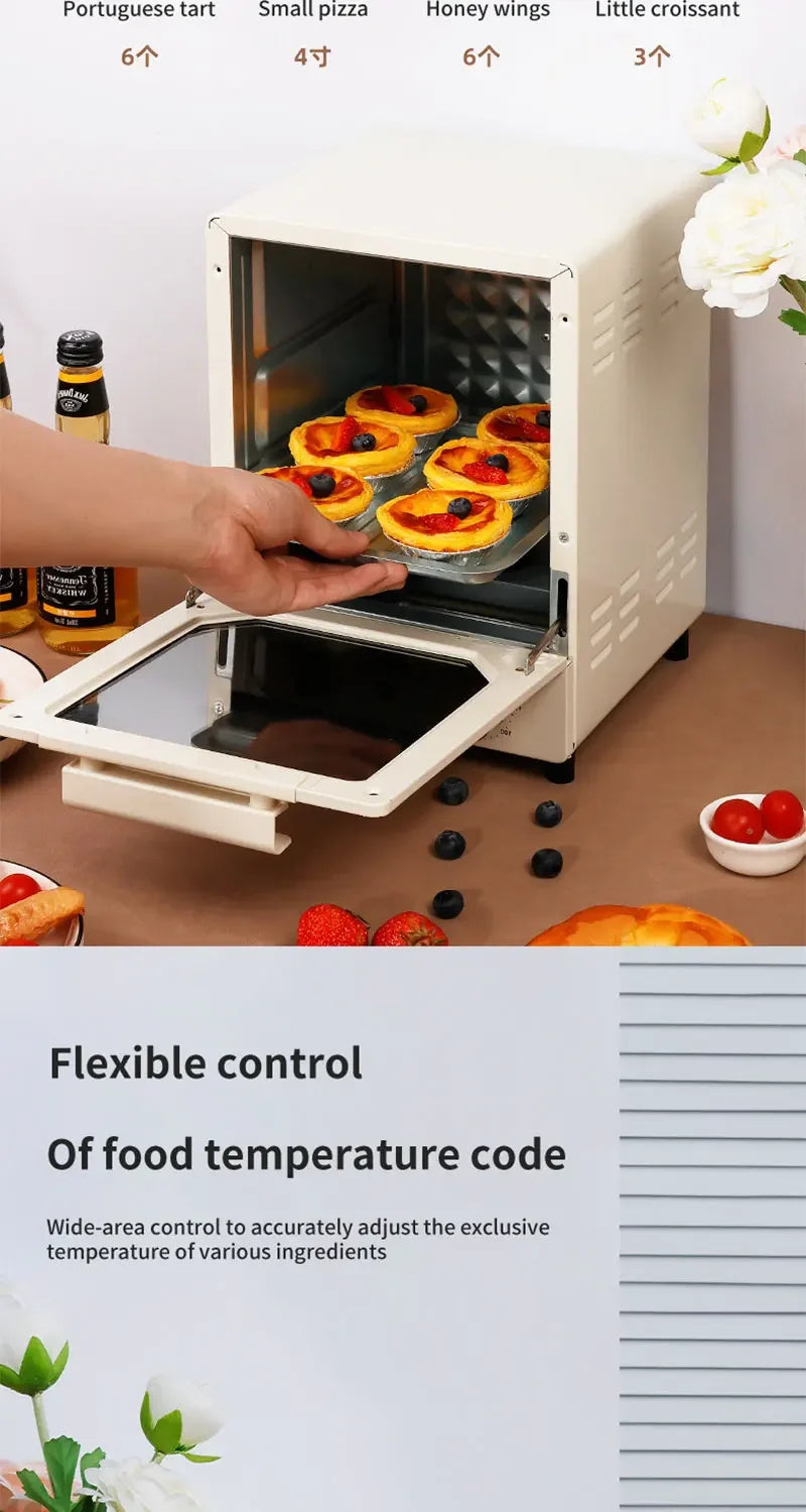 12L Large Capacity Electric Air Fryer Toaster Oven Mechanical Household Kitchen 360° Baking Convection Oven Oil-Free Deep Fryer