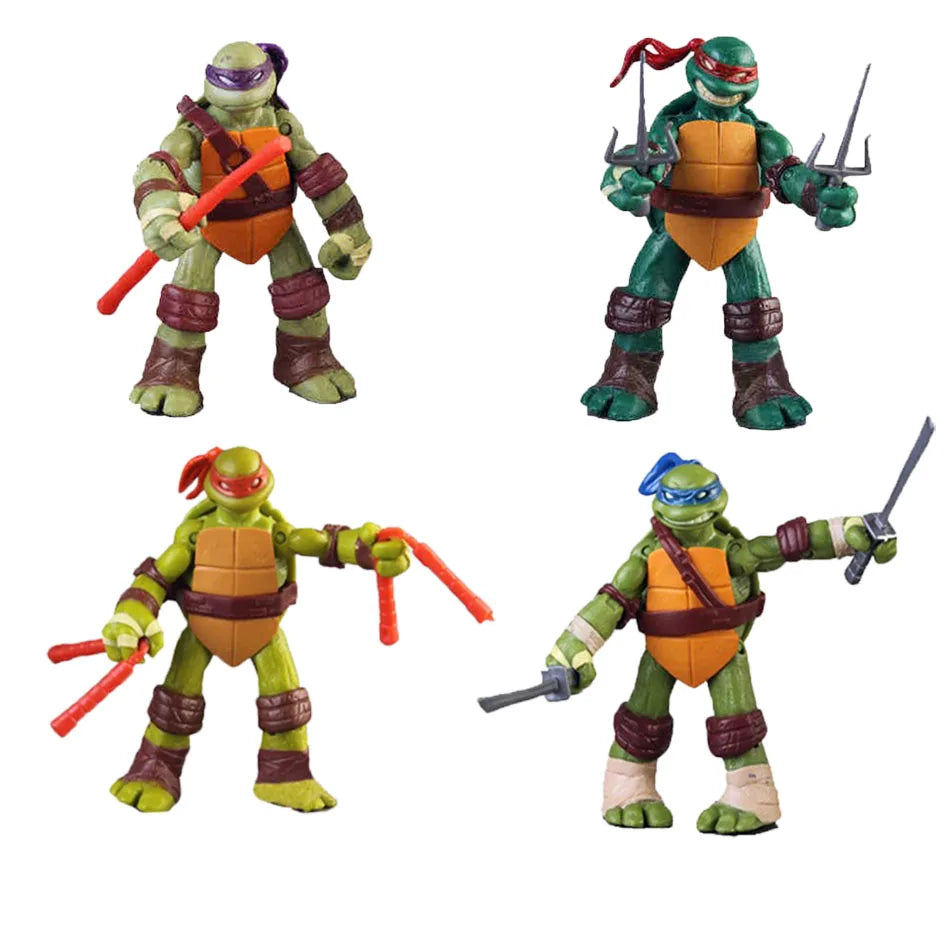 4 pcs or 6 pcs Teenage Mutant Ninja Turtles Action Figure TMNT  Limited Edition Action Figures Action Figures Movable Model Toy