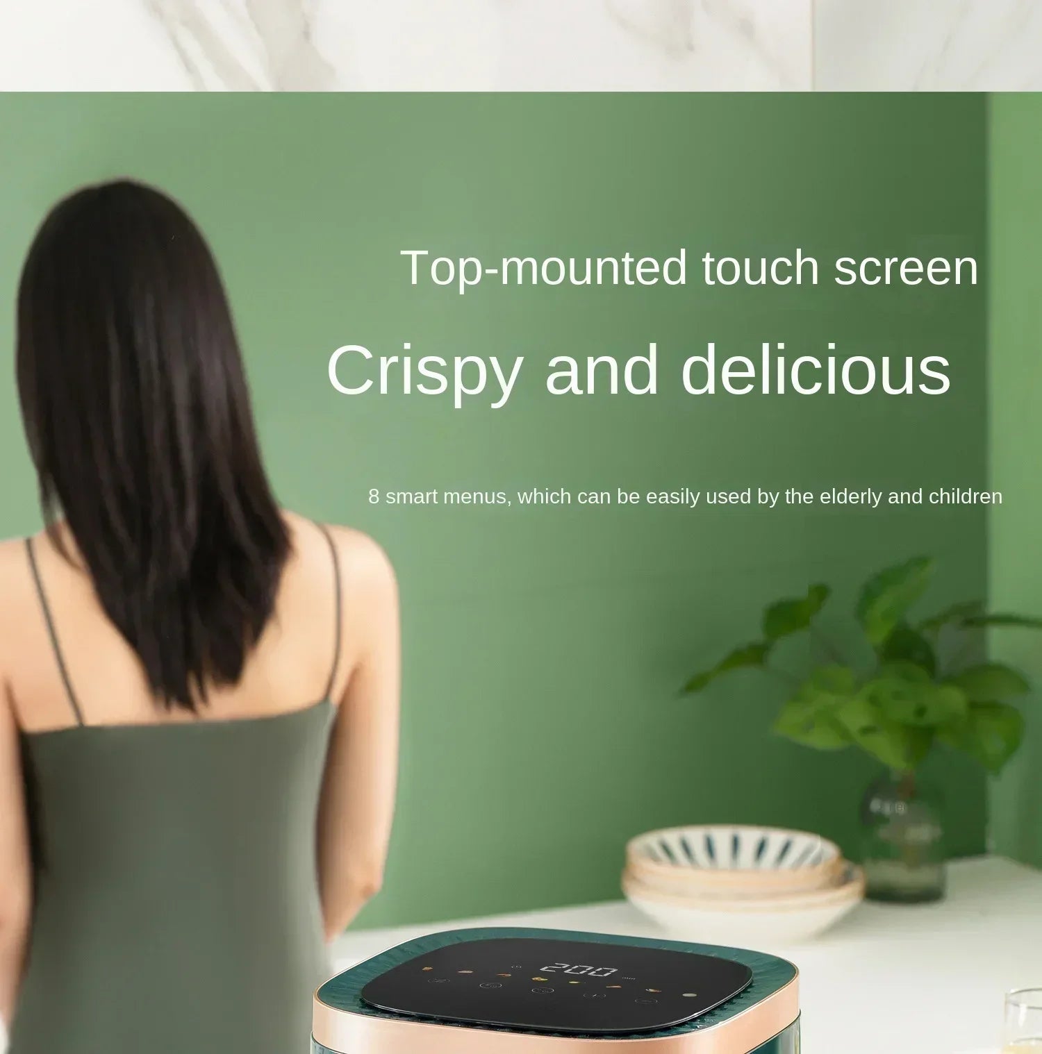 220V AUX Air Fryer and Oven Combo: Multifunctional, Fully Automatic, No Oil Technology, Easy-to-clean FC