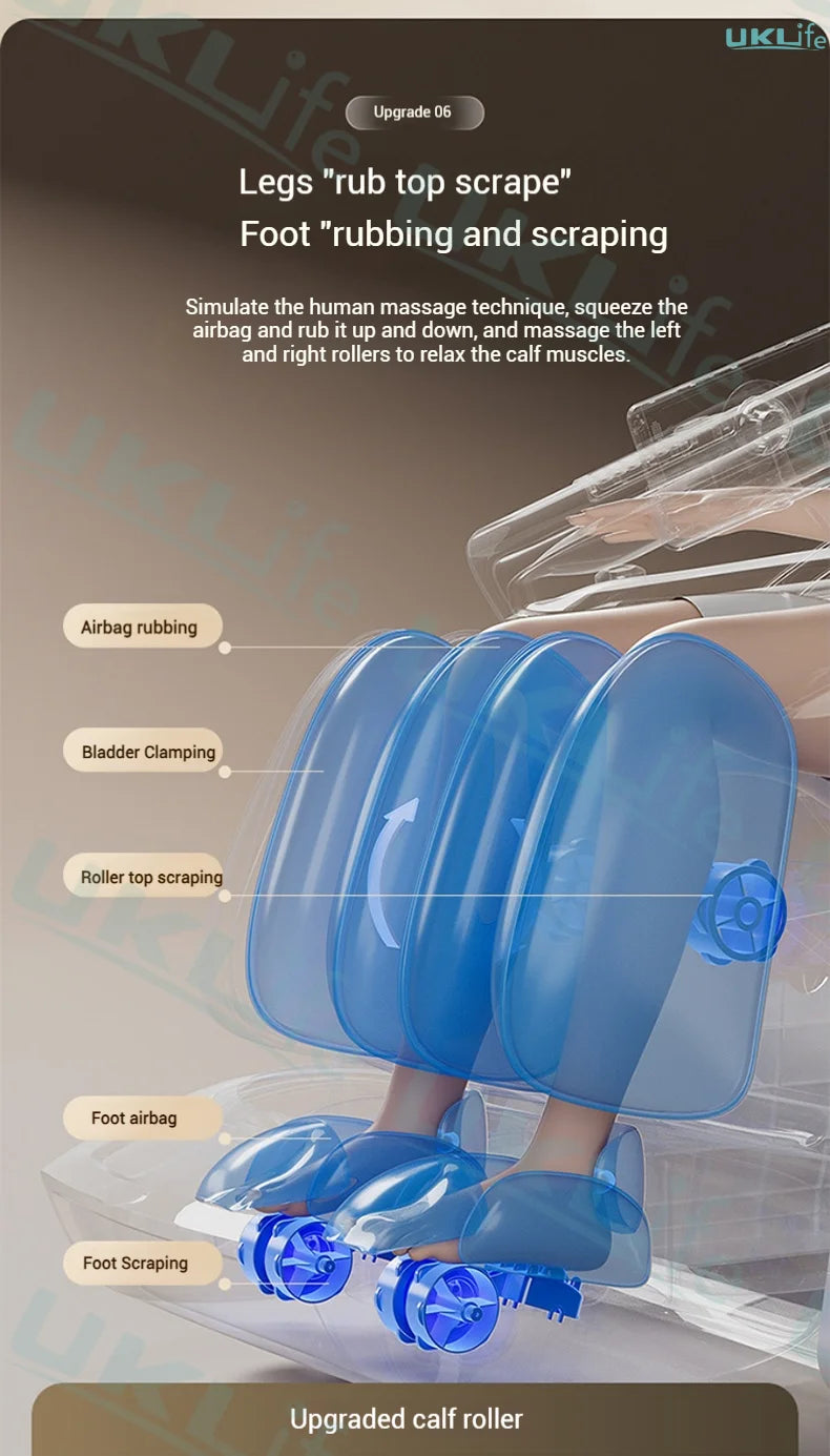 3 Year Warranty Dual-core 4D SL-Track Zero Gravity full body Massage Chair Home 3D Thai Stretch Electric leg lift Massage Sofa