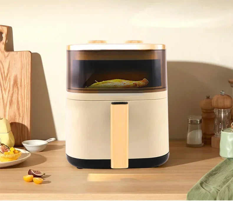 Air fryer multifunctional household high-capacity electric oven, fully automatic intelligent french fry machine