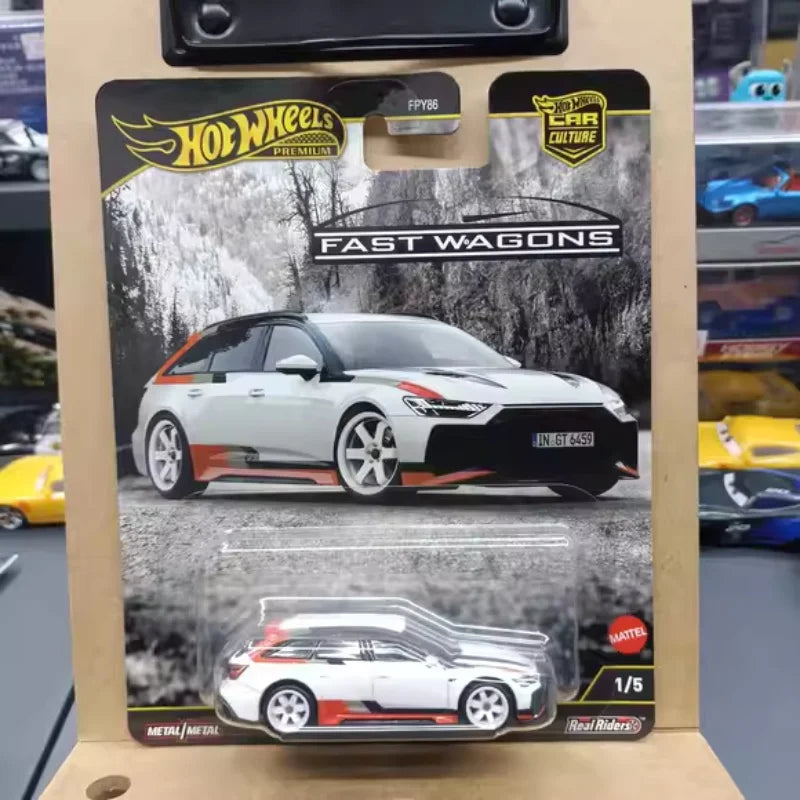 Hot Wheels Premium 2025 Car Culture Fast Wagons Hotwheels 1/64 Car Model Audi Rs Chevelle Volvo Mercedes-Benz Subaru Kids Toys