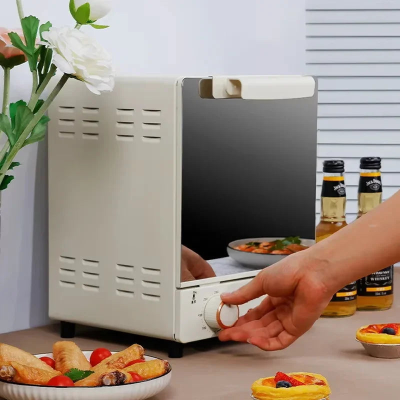 12L Large Capacity Electric Air Fryer Toaster Oven Mechanical Household Kitchen 360° Baking Convection Oven Oil-Free Deep Fryer