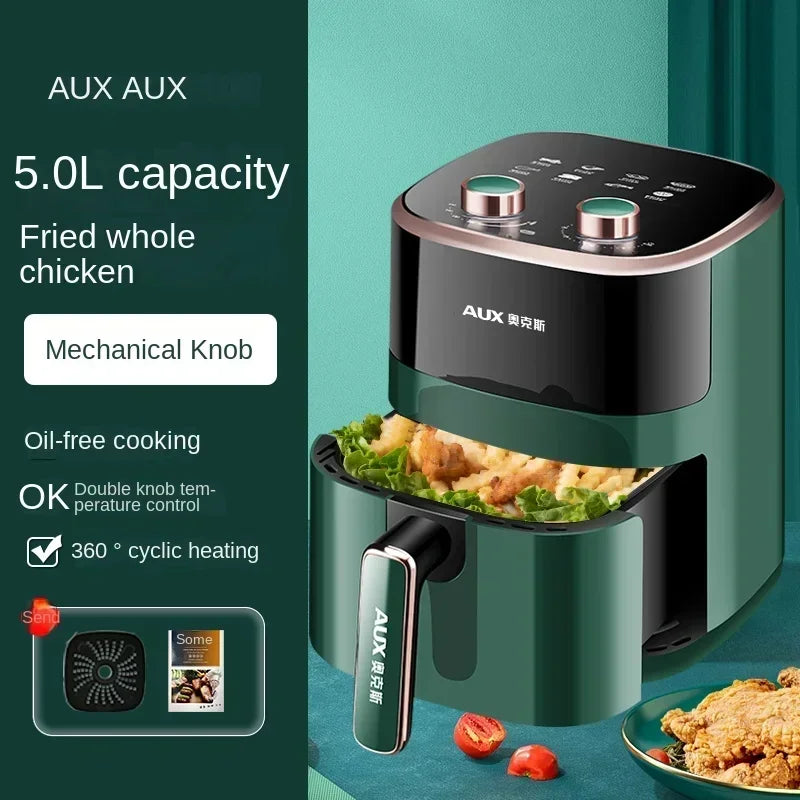 220V AUX Air Fryer and Oven Combo: Multifunctional, Fully Automatic, No Oil Technology, Easy-to-clean AF