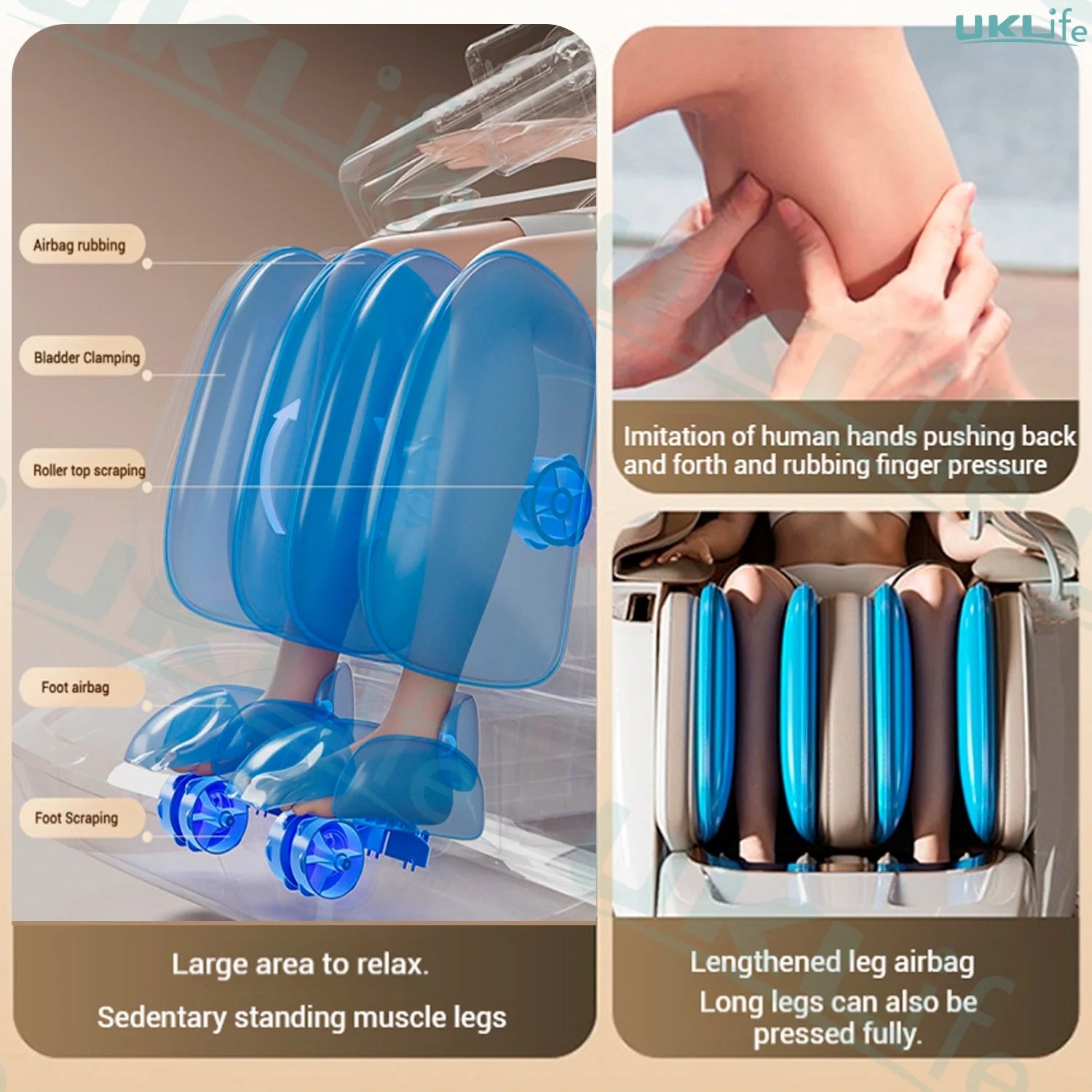 3 Year Warranty Dual-core 4D SL-Track Zero Gravity full body Massage Chair Home 3D Thai Stretch Electric leg lift Massage Sofa