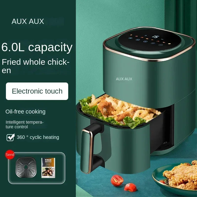 220V AUX Air Fryer and Oven Combo: Multifunctional, Fully Automatic, No Oil Technology, Easy-to-clean FC