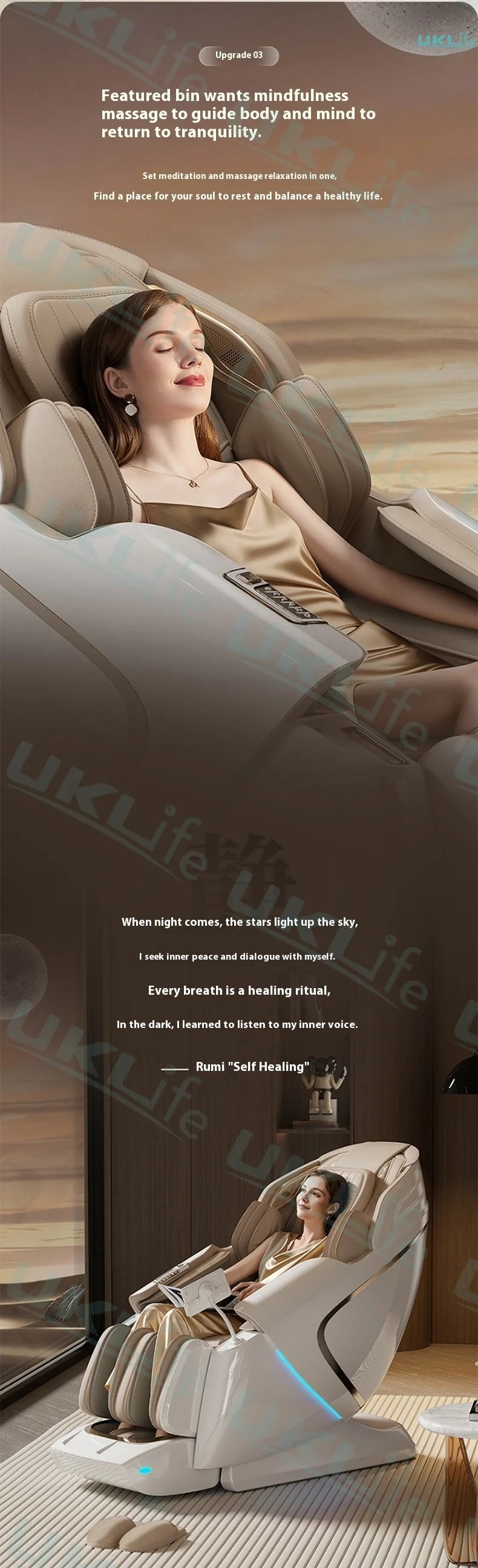 3 Year Warranty Dual-core 4D SL-Track Zero Gravity full body Massage Chair Home 3D Thai Stretch Electric leg lift Massage Sofa