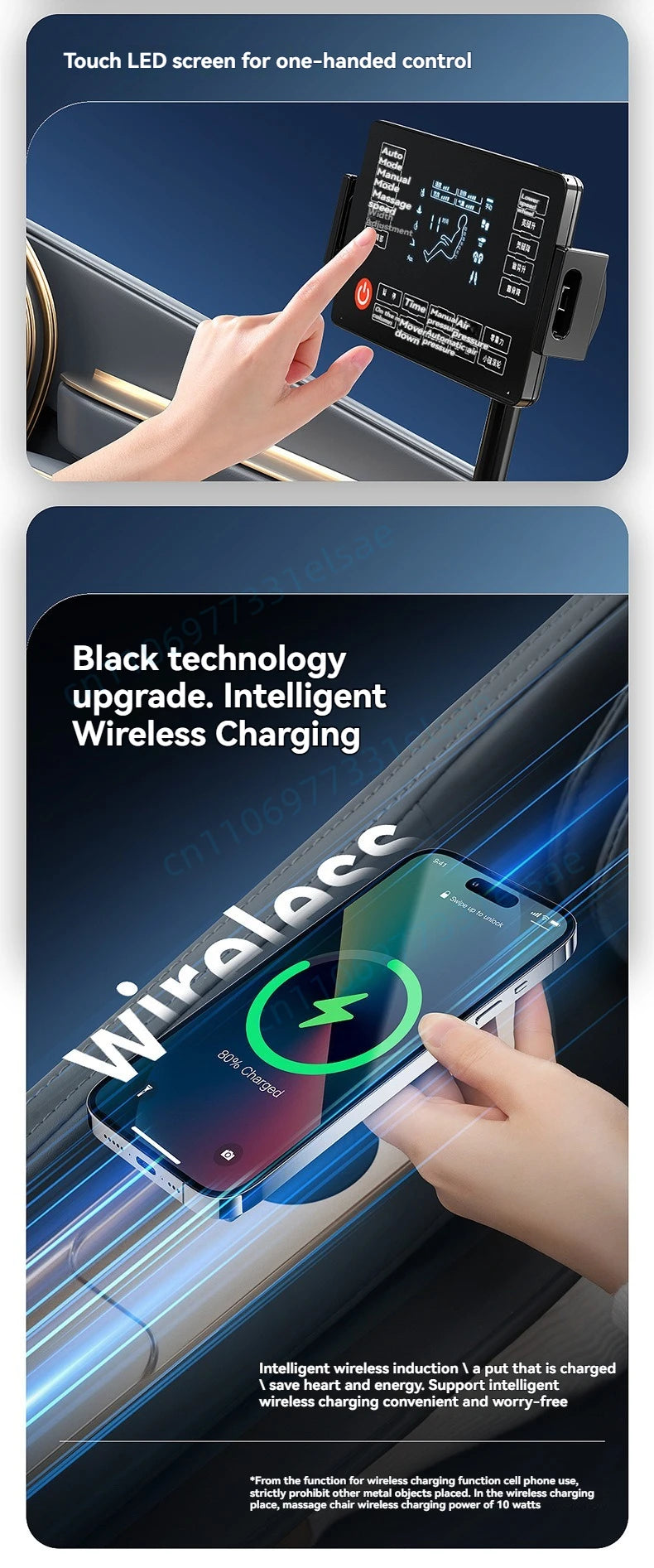 4D+6D Jade Massage Chair Full Body Daul Core Zero Gravity Stretch Shiatsu Massage Chairs with Heated Foot Rollers Body Scan