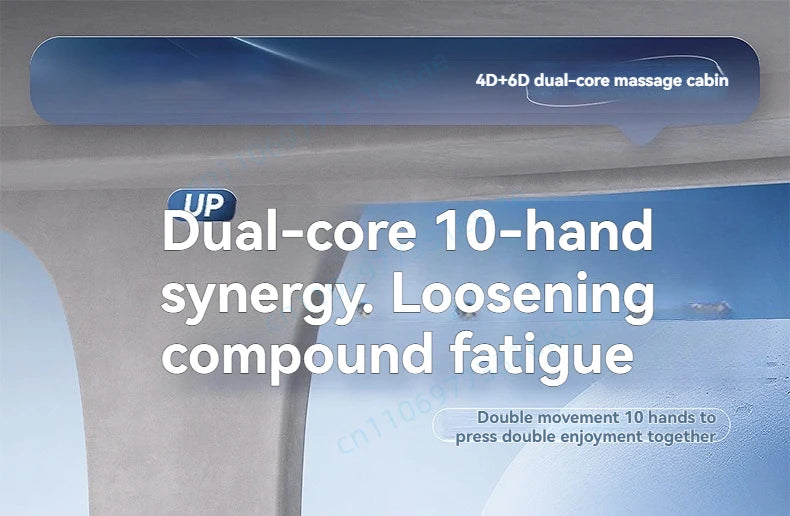 4D+6D Jade Massage Chair Full Body Daul Core Zero Gravity Stretch Shiatsu Massage Chairs with Heated Foot Rollers Body Scan