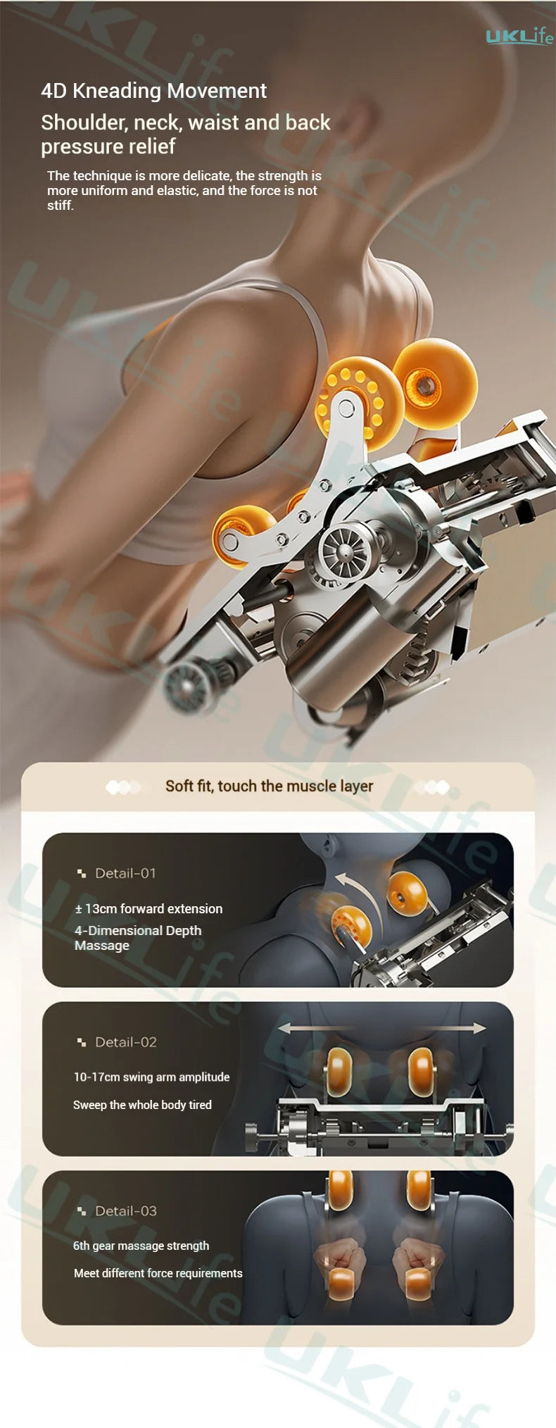 3 Year Warranty Dual-core 4D SL-Track Zero Gravity full body Massage Chair Home 3D Thai Stretch Electric leg lift Massage Sofa