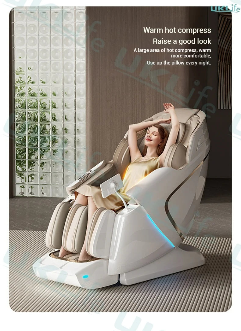 3 Year Warranty Dual-core 4D SL-Track Zero Gravity full body Massage Chair Home 3D Thai Stretch Electric leg lift Massage Sofa