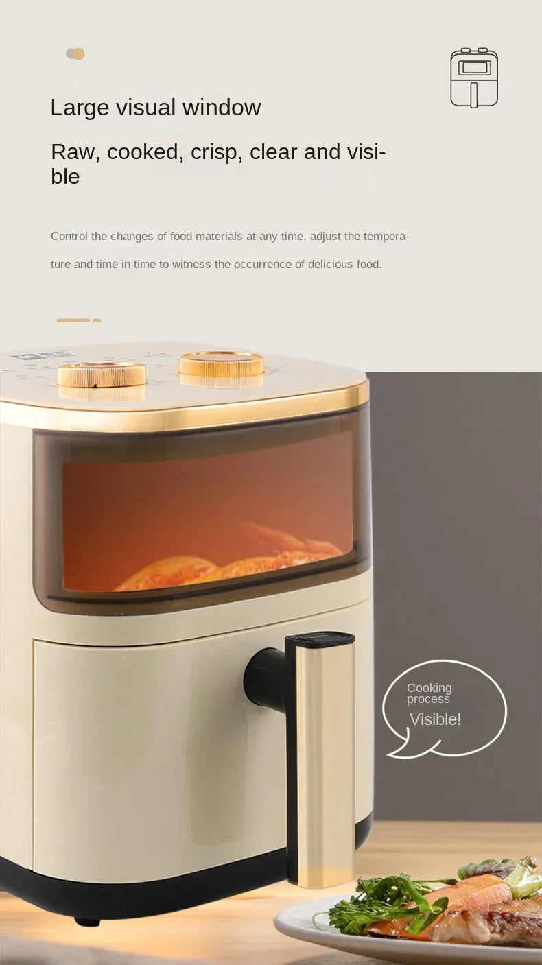 Air fryer multifunctional household high-capacity electric oven, fully automatic intelligent french fry machine