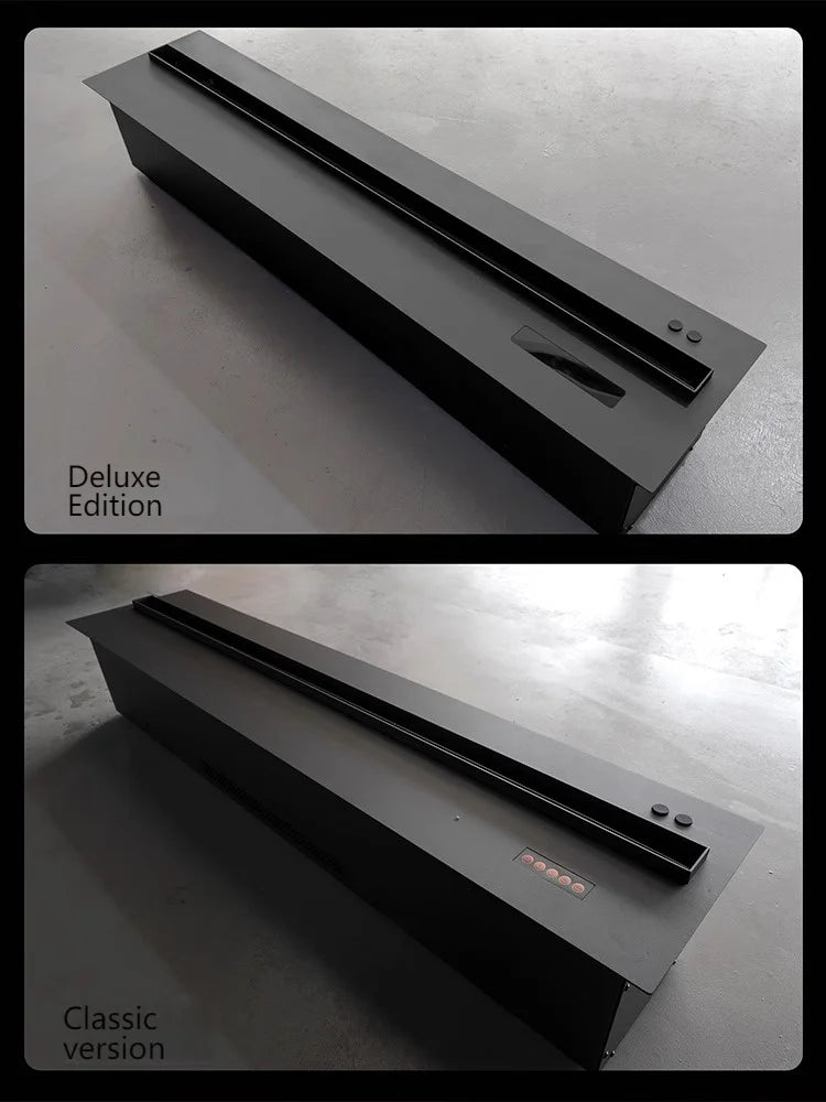 2025 Smart "Ambient Fireplace" with White Noise & Humidifier | 6D Holographic Flame & 10 Crackling Sound Effects | WiFi/Bluet