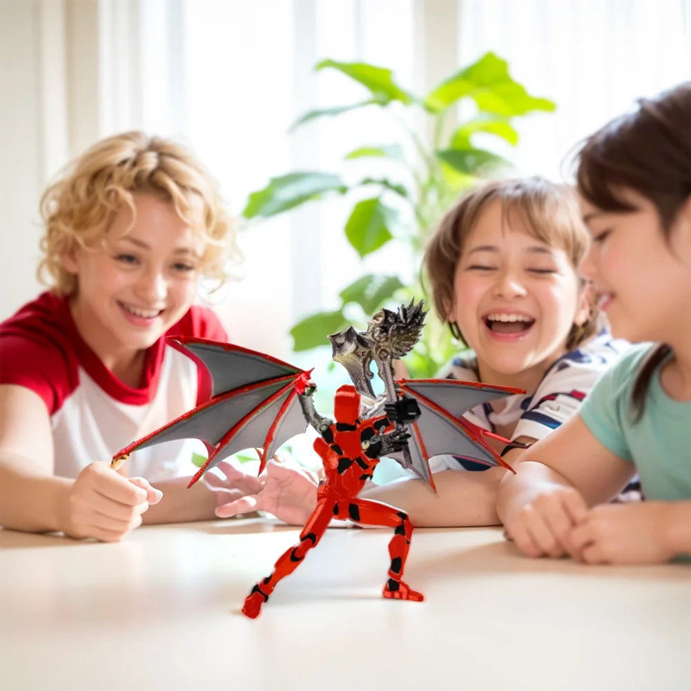 13 Multi-Jointed Action Figures with Multiple Accessories 3D Printed Action Figures Toys Movable Lucky 13 Action Figure Dummy