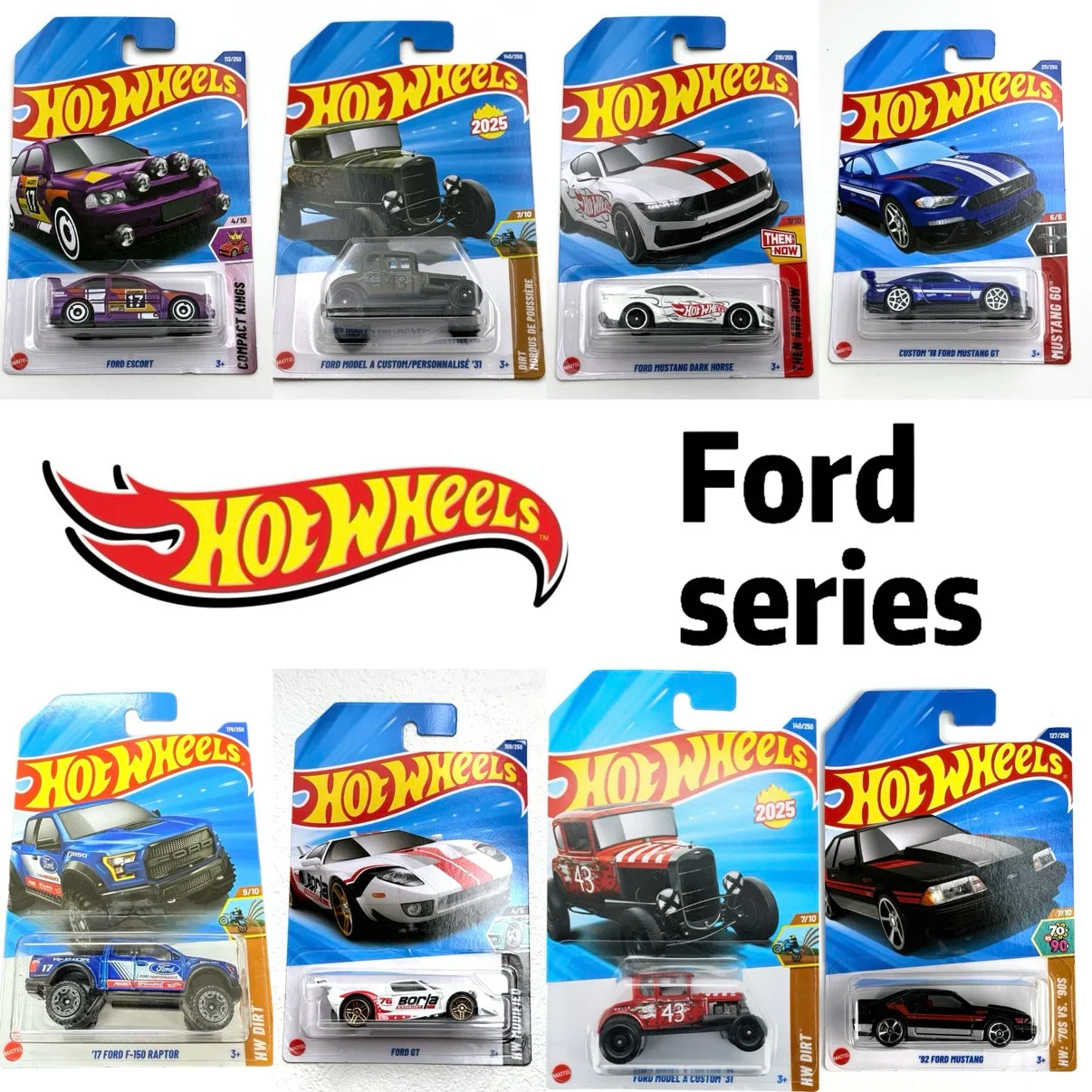 Hot Wheels Cars 1/64 2018-2023 FORD Series Collection Alloy Model Toys C4982