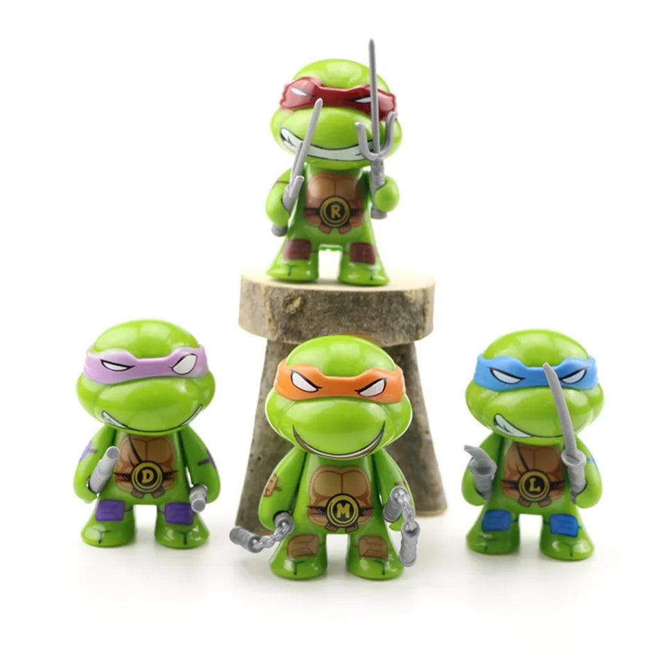 4 pcs or 6 pcs Teenage Mutant Ninja Turtles Action Figure TMNT  Limited Edition Action Figures Action Figures Movable Model Toy