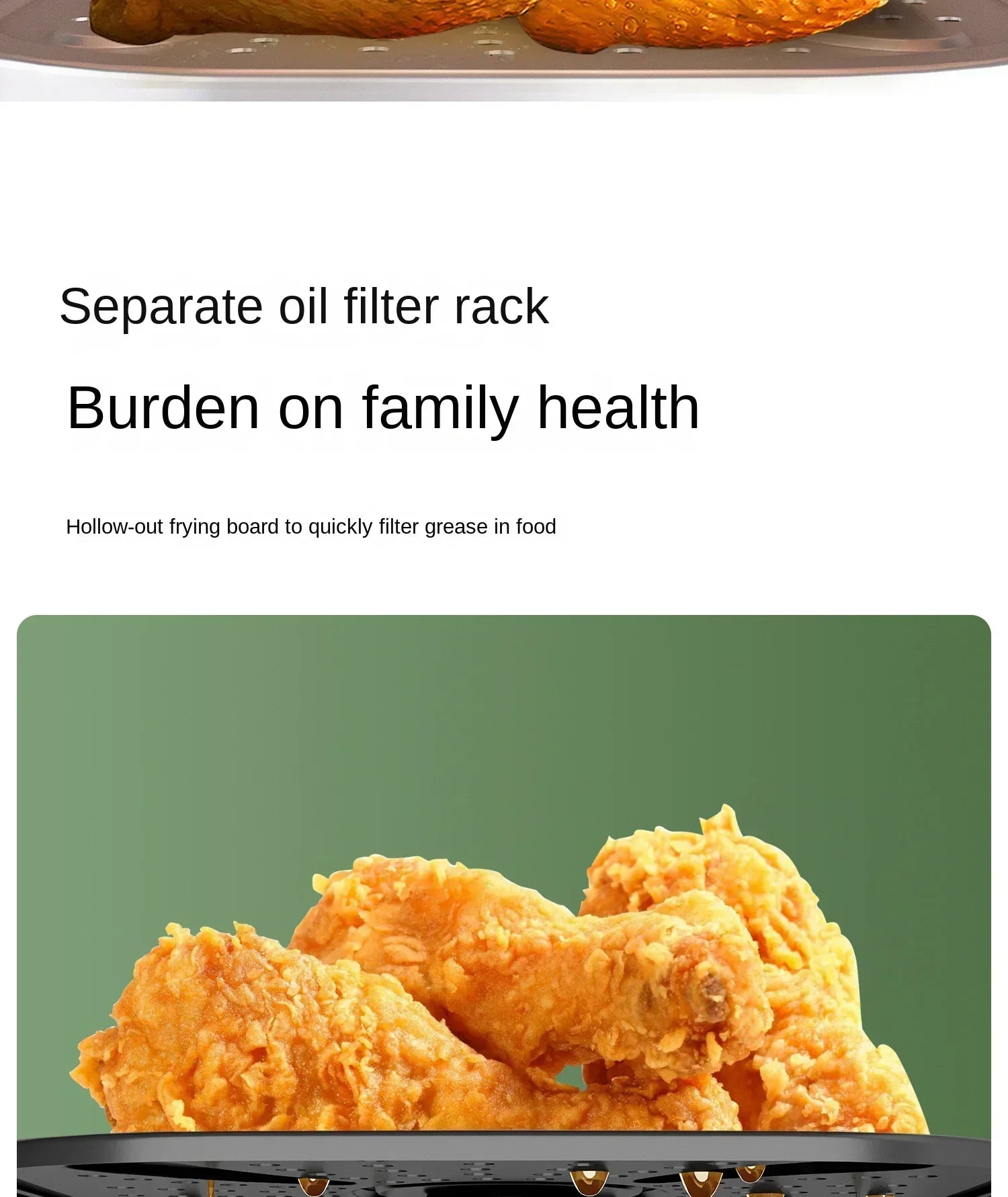 220V AUX Air Fryer and Oven Combo: Multifunctional, Fully Automatic, No Oil Technology, Easy-to-clean FC