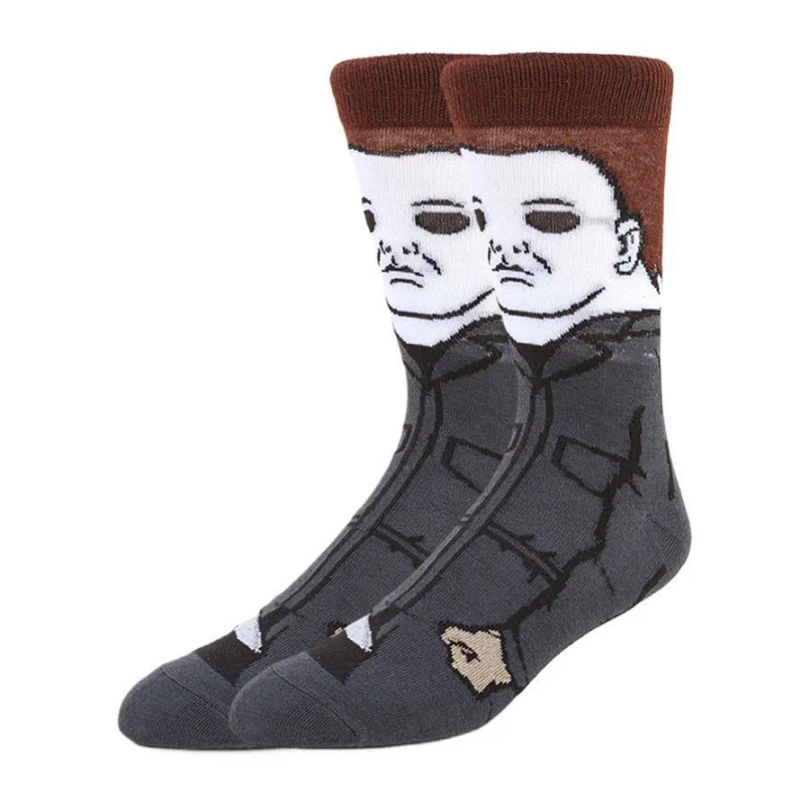 10/20/30Pairs random color Men Women Cartoon Anime Socks Christmas Halloween Novelty Funny Socks