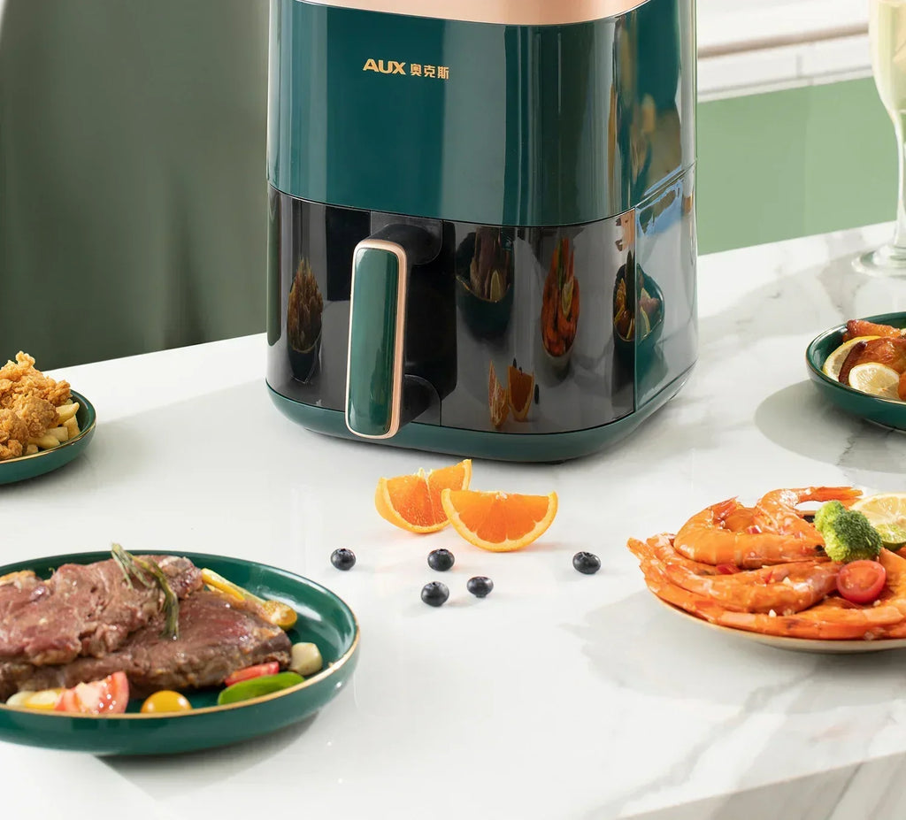 220V AUX Air Fryer and Oven Combo: Multifunctional, Fully Automatic, No Oil Technology, Easy-to-clean FC