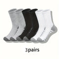 30 pairs of socks, comfortable and breathable mid-length socks (black + white + gray / 10 pairs each)