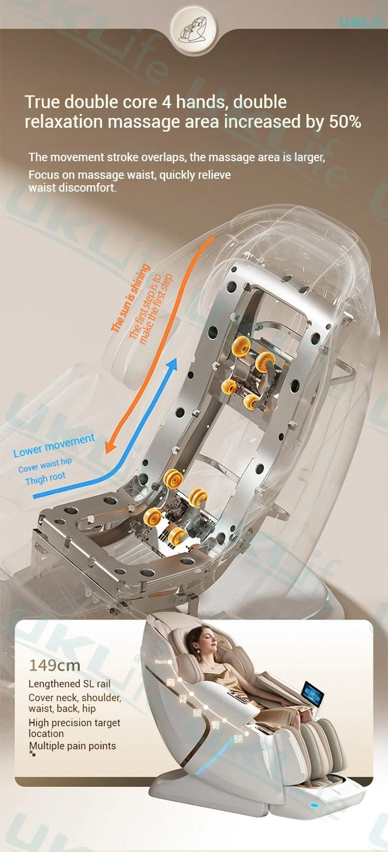 3 Year Warranty Dual-core 4D SL-Track Zero Gravity full body Massage Chair Home 3D Thai Stretch Electric leg lift Massage Sofa