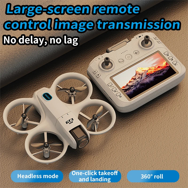 2025New GT3 MAX Drone 8K HD 4.3" Remote Control Headless Mode Helicopter 360° Flip Quadcopter Toys Mini Drone Fors Kid Toy Gifts