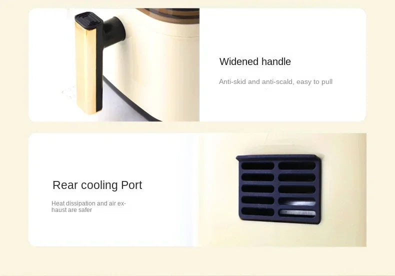 Air fryer multifunctional household high-capacity electric oven, fully automatic intelligent french fry machine