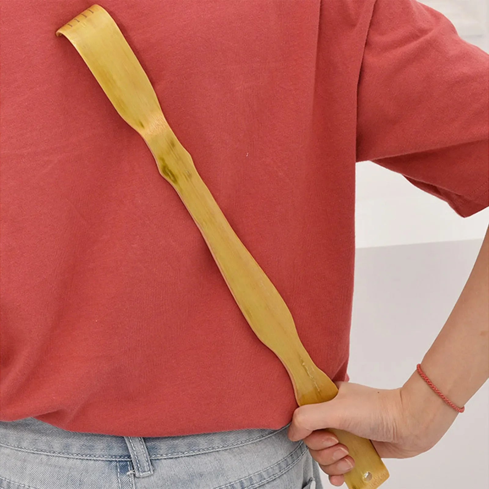 Bamboo Back Scratcher Aid Stick Scratching Massage Roller Long Wooden Body Large Stick for Men and Women Back Scratcher Massager