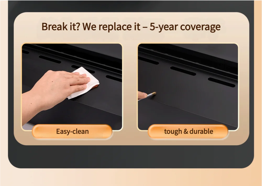 304 Stainless Steel Smart Electric Fireplace with Imported Chip LED Flame Humidifier for Home Living Room Modern Decor