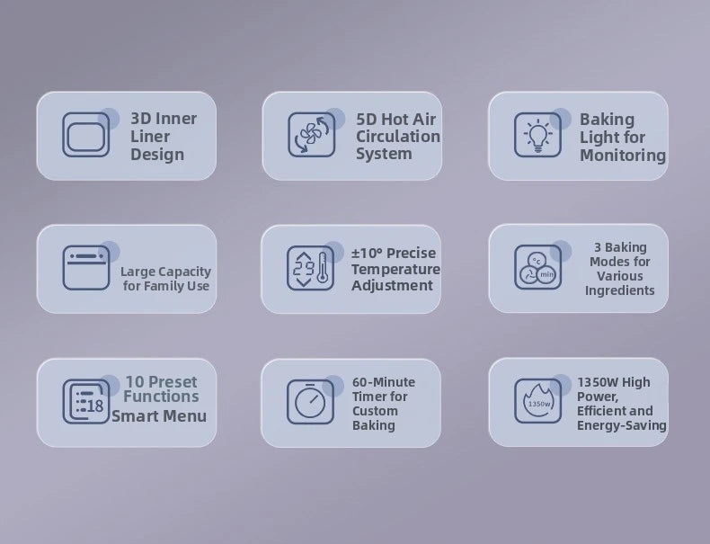 15L Visual Air Fryer with See-Through Window 1350W Digital Touchscreen 360° Hot Air Circulation  for Family/Party Fry/Roast/Bake