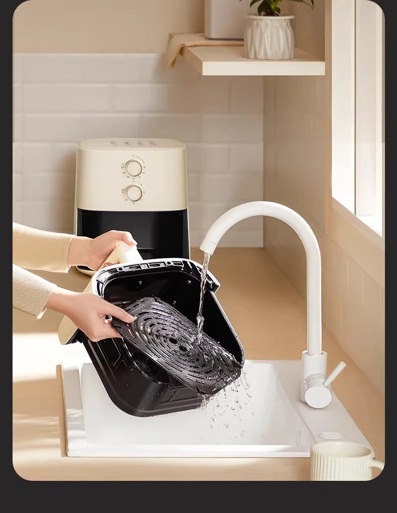 Air fryer household visual no-turn small electric fryer electric oven integrated 220V 1500W